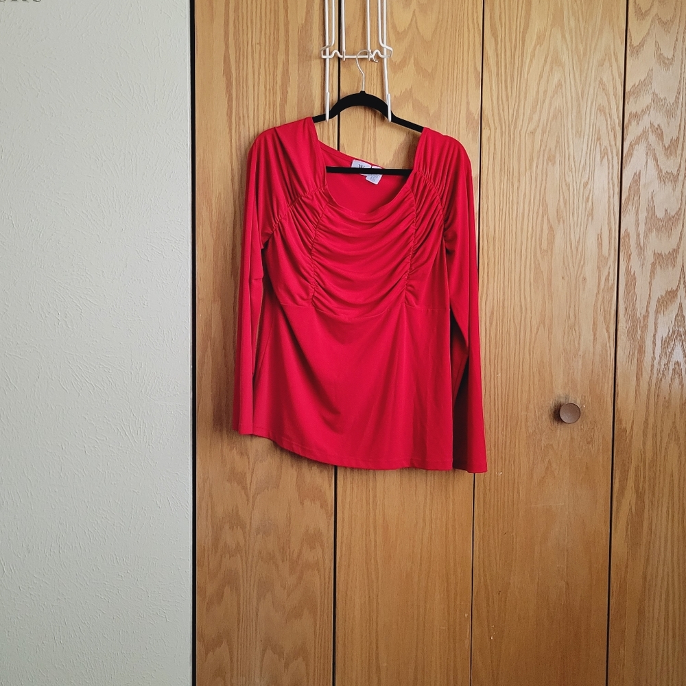 Bright red blouse X-Large